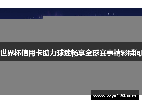 世界杯信用卡助力球迷畅享全球赛事精彩瞬间